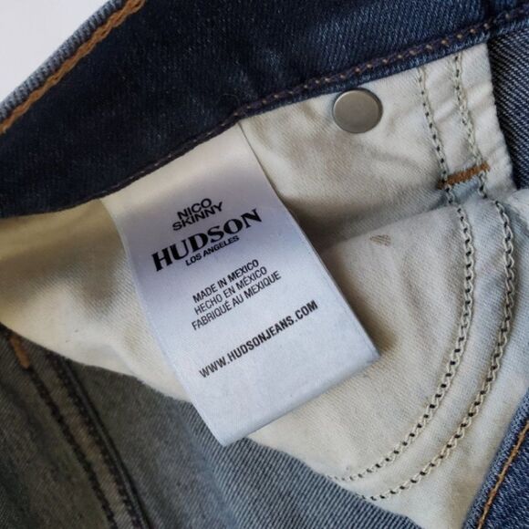 Hudson Nico Skinny Frayed Denim Jeans | 26 - Picture 7 of 7